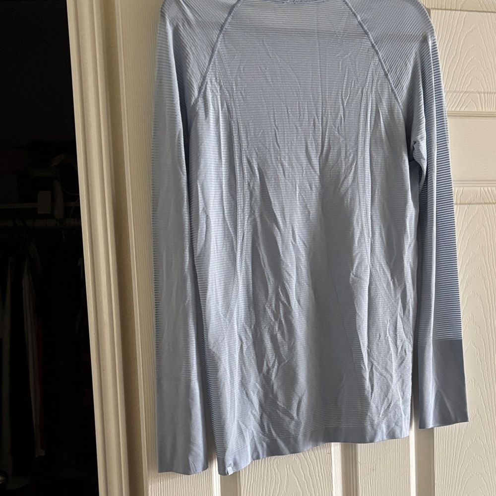 Lululemon Athletica Sky Blue Long Sleeve Tee